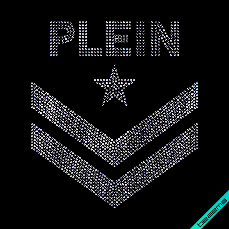 Дизайн на кашемір Philipp Логотип (Скло,2мм-біл.)