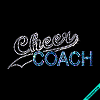 Аплпикации на папки Cheer Coach (Скло,2мм-біл.,2мм-бенз.св.сін.)