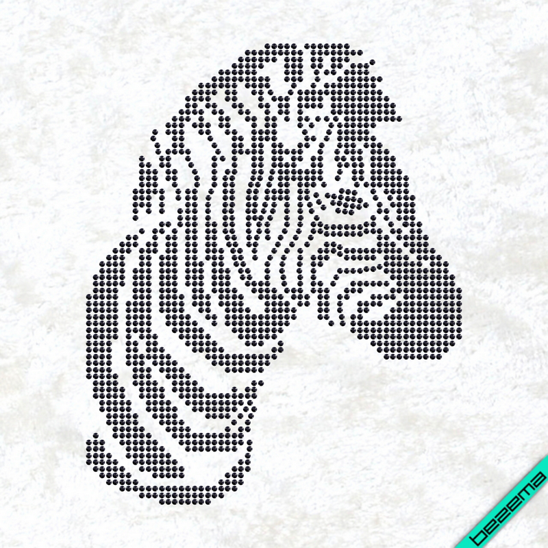 Термотрансфери на бавовну Зебра (Скло,2мм-черн.)