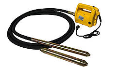 Глибинний вібратор Моноліт Е2300 (220В)  вал 6 метрів+булава 38мм для бетону