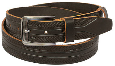 Ремінь під джинси Skipper коричневий 3,8 см