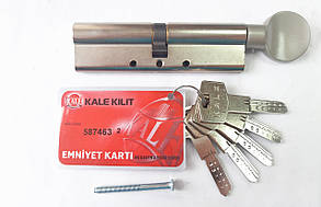 Kale DBNEМ 110мм 50/10/50 ключ/тумблер нікель (Туреччина)