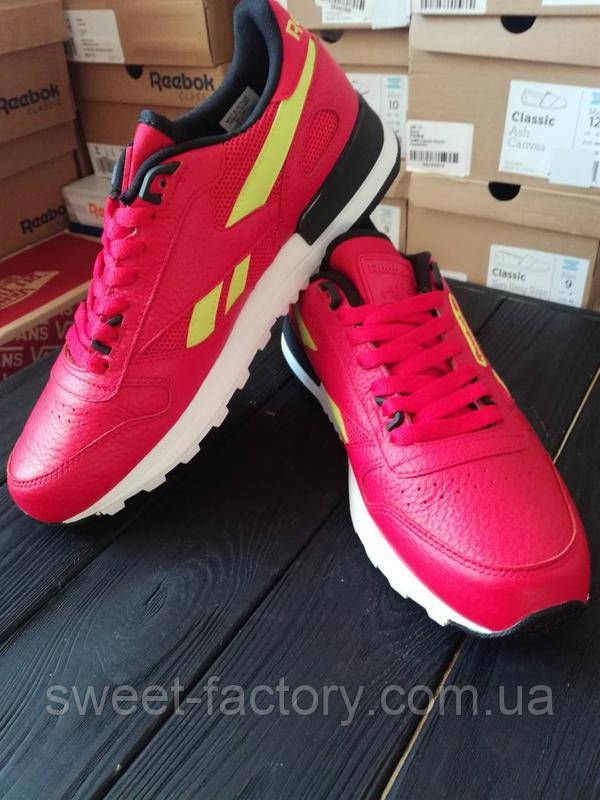 Чоловічі шкіряні кросівки reebok оригінал 100% із шай осінь