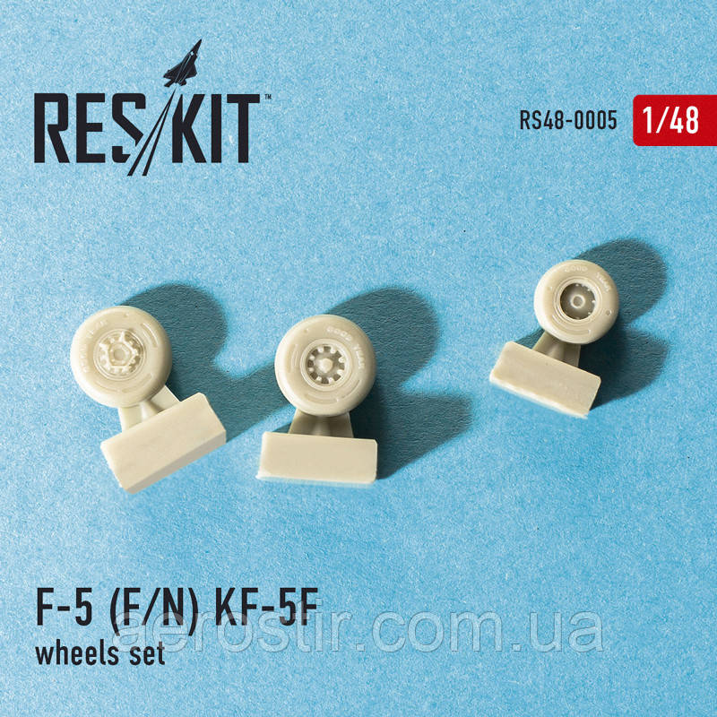 Northrop F-5 (F/N), KF-5F "Tiger II" wheels set  RES/KIT 48-0005 Northrop