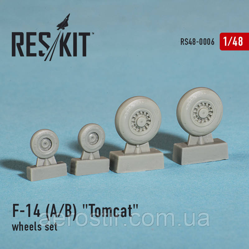 Grumman F-14 A/B "Tomcat" wheels set 1/48 RES/KIT 48-0006