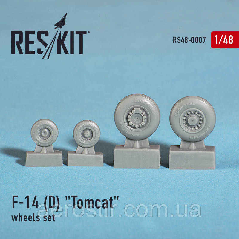 Grumman F-14 D "Tomcat" wheels set 1/48 RES/KIT 48-0007