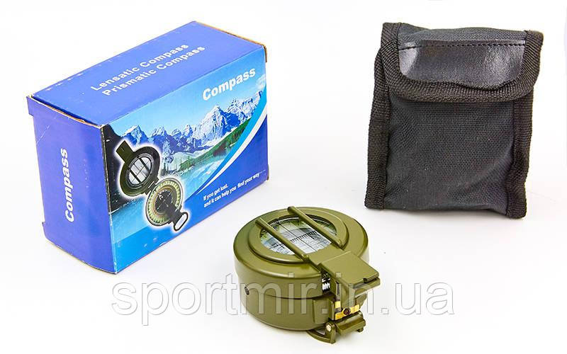 Компас магнітний у металевому корпусі K60 (d-60 мм, метал, пластик), фото 1