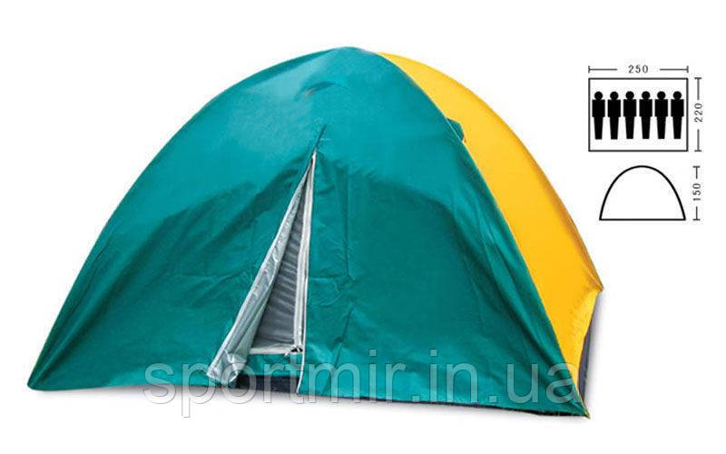 Намет кемпінговий 6-місний з тентом SY-021 (р-р 2,2х2,5х1,5м, PL)
