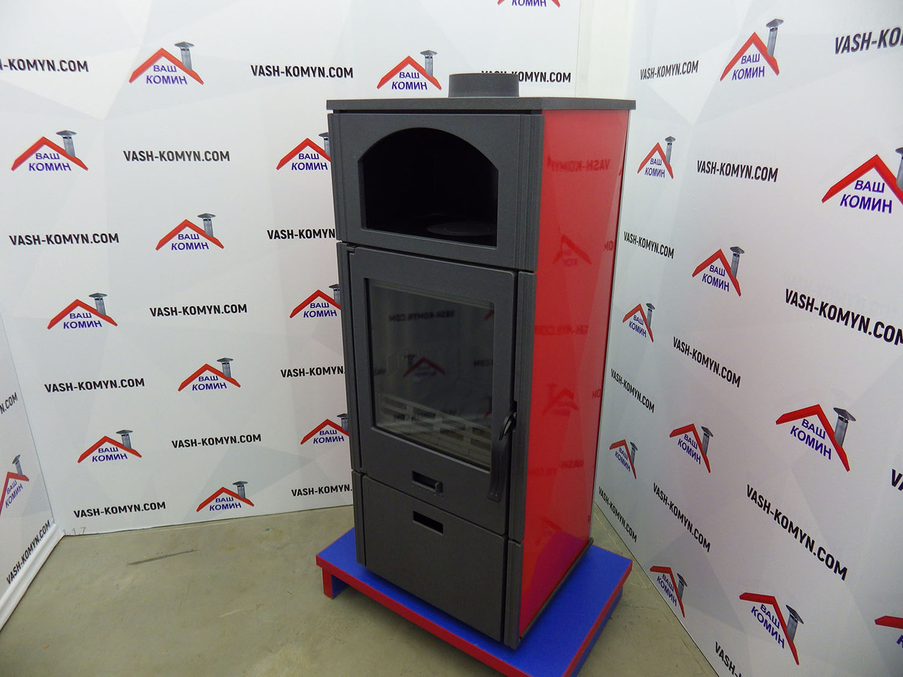 Піч опалювальна Plamen Laguna червона емаль