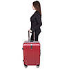 Дорожній чемодан червоного кольору, фото 2
