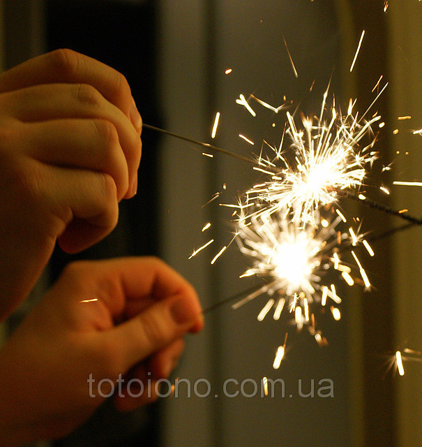 🔥 Топ! Новорічні Бенгальські вогні 25 см, святкові 10 шт./пач.