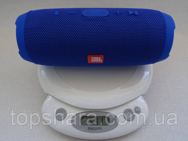 Колонка беспроводная Bluetooth JBL Charge 3 синяя