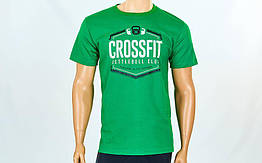 Футболка спортивна CROSSFIT CO-5879-1-GN зелена (бавовна, р-р S-L 42-52)