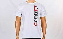 Футболка спортивна CROSSFIT CO-5881-2-W білий (бавовна, р-р S-L-42-52)