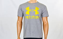 Футболка спортивна UNDER ARMOUR CO-5884-2-GR сірий (бавовна, р-р S-L-42-52)