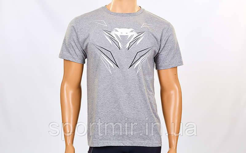 Футболка спортивна VENUM SHOCKWAVE 4.0 CO-5871-1-GR сірий (бавовна, р-р S-L-42-52), фото 1