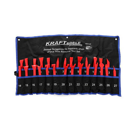 Набір знімачів для зняття обшивки авто 27 ел. KRAFT&DELE KD1130, фото 1