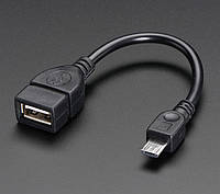 OTG Кабель Переходник USB (мама) micro USB (папа) Адаптер