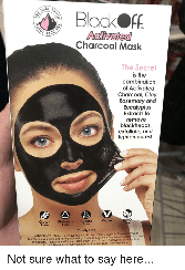 Маска-плівка для чищення обличчя від чорних цяток Black Of Activated Charcoal Mask ST260 D