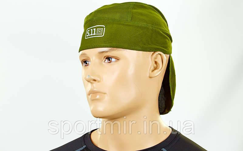 Бандана тактична 5.11 Tactical TY-6304 (Coolmax, розмір регульований, колір в асортименті), фото 1