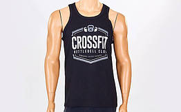 Майка (борцовка) CROSSFIT CO-5880-BKчорний (бавовна, р-р S-XL-42-54)