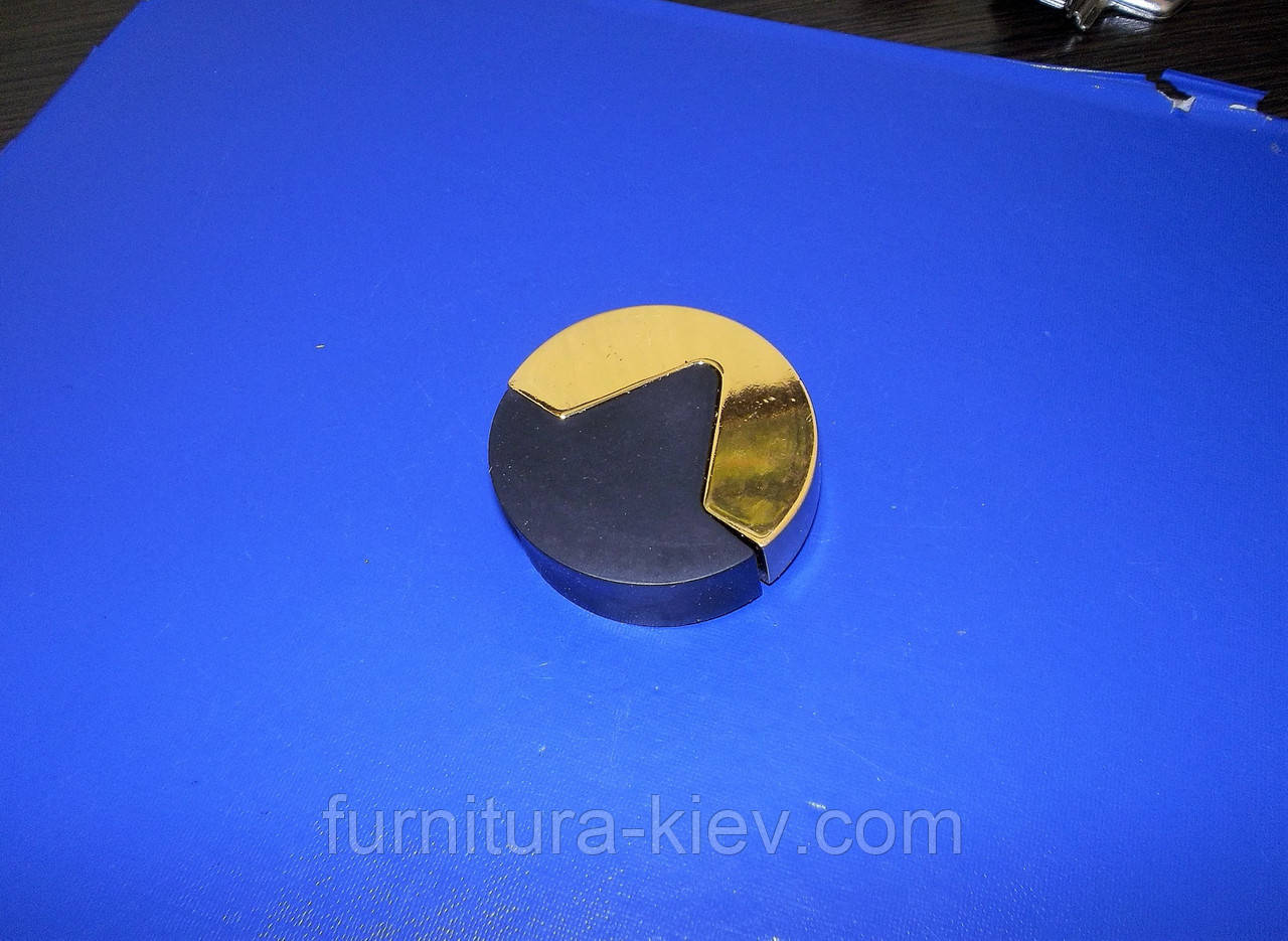 Дверний упор круглий золото, фото 1