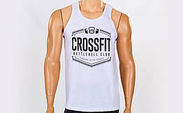 Майка (борцовка) CROSSFIT CO-5880-W білий (бавовна, р-р S-XL-42-54)