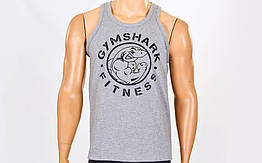 Майка (борцовка) GYM SHARK CO-5888-4-GR сірий (бавовна, р-р S-XL-42-54)