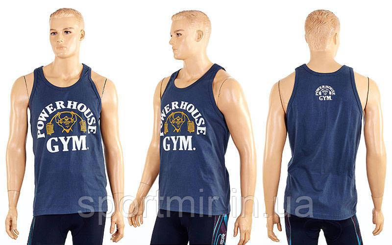 Майка (борцовка) POWER HOUSE CO-3770-6 темно-сірий (х-б, р-р L-XL-50-54), фото 1