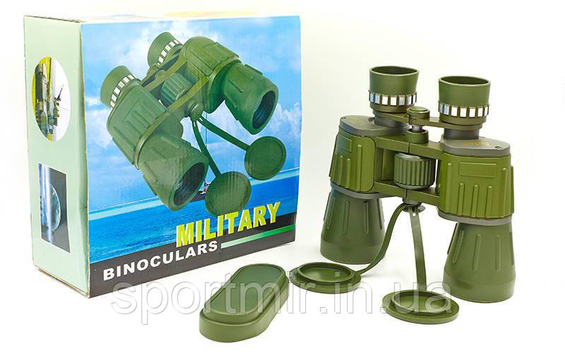 Бінокль BUSHNELL 10х50 TY-50CT MILITARY-2 (пластик, скло, PVC-чохол), фото 1