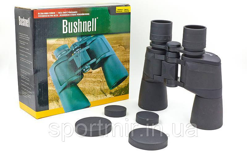 Бінокль BUSHNELL 10х50W TY-1511 (пластик, скло, PVC-чохол), фото 1