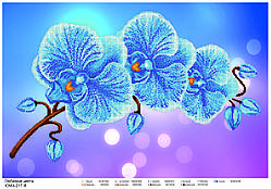 Схема для вишивки бісером Орхідея