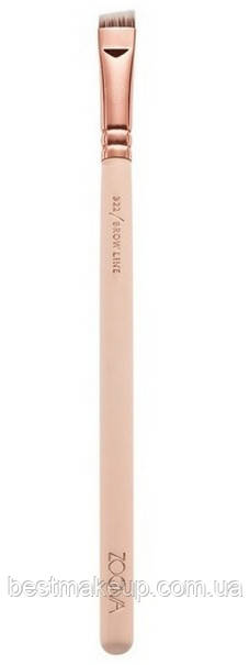 Пензель 322 Brow Line Rose Golden Vol. 2 від ZOEVA в індивідуальному фірмовому пакованні  