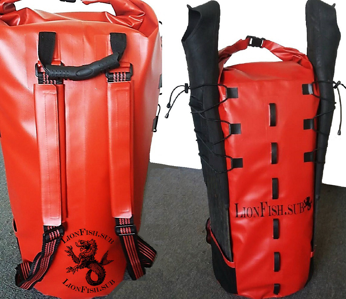 Баул "MAXI" LionFish.sub Гермомішок — Рюкзак із М'якими накладками на Плечових Ременях
