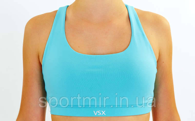 Топ для фітнесу та йоги VSX CO-6414-3 (лайкра, S-L-40-70кг, блакитний), фото 1