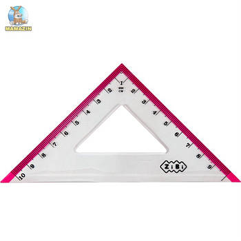 Кутник 100мм 90°/45°, зі смужкою, рожевий ZB5620-10 G-Rich