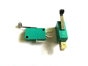 Мікроперемикач 1E4 T125 важіль з коліщатком 27мм / 250V / 16A