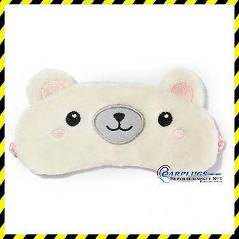 Дизайнерська маска для сну Silenta Ведмедик.