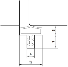 S 680/01 Ущільнювач дверний, білий, фото 1