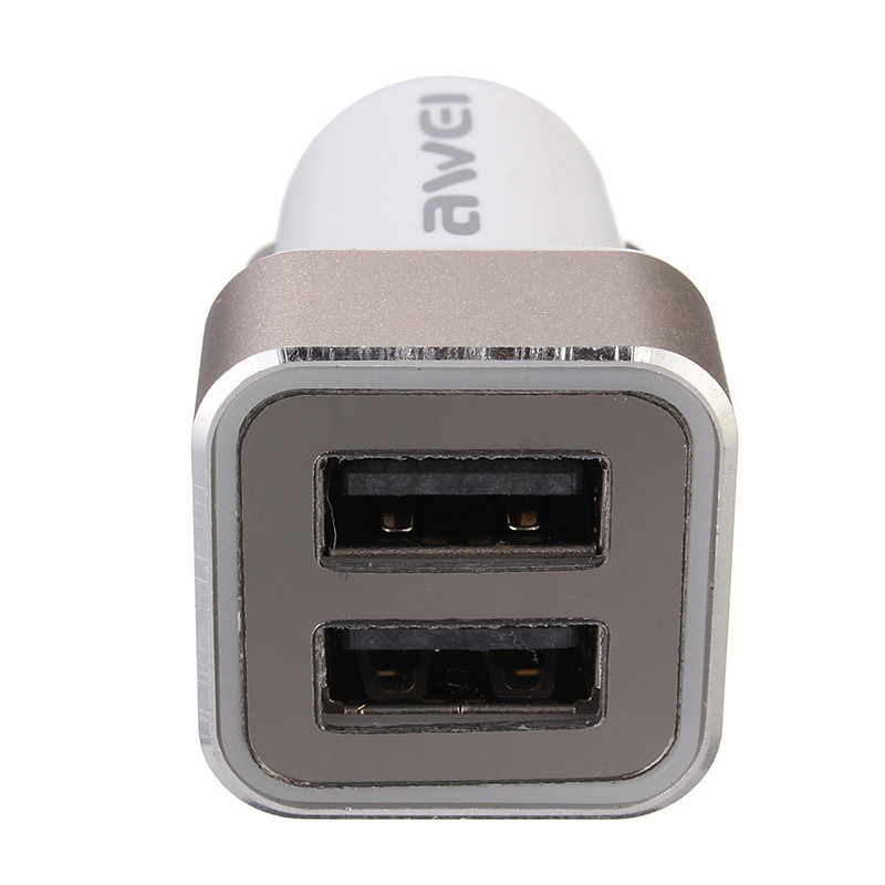 Автомобильная зарядка Awei C-200 на 2 USB (2.4A) (5 цветов) - фото 2 - id-p711815469