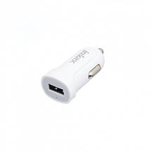 Автомобільна зарядка Inkax CD-32 на 1 USB (2.1A) біла, фото 4