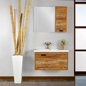 Дзеркальна шафа Gold Ban-Yom Legno 85 з підсвіткою