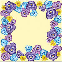 Серветка ТМ "La Fleur" 33 * 33, 2 шари, 16 шт. "Пристранні троянди"