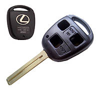 Заготівка корпус ключа LEXUS (Лексус) RX, GX, LX, IS, GS, ES, LS, SC — 3 кнопки, лезо TOY40