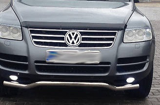 Volkswagen Touareg 2007-2010 Накладки на решітку радіатора 4шт