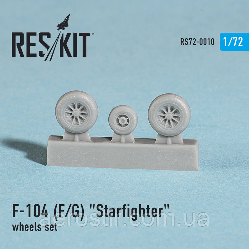 Lockheed F-104 (F/G) "Starfighter" wheels set 1/72  RES/KIT 72-0010