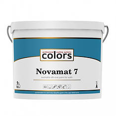 Мийна шовковисто-матова фарба для стін Novamat 7 (Новамат 7) Colors, 0,9 л, 2,7 л, 9 л. 9л