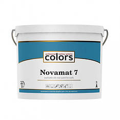 Мийна шовковисто-матова фарба для стін Novamat 7 (Новамат 7) Colors, 0,9 л, 2,7 л, 9 л. 2.7 л