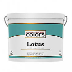 Латексна фарба для стін і стель Lotus Colors 0,9 л, 2,7л, 9 л 9 л