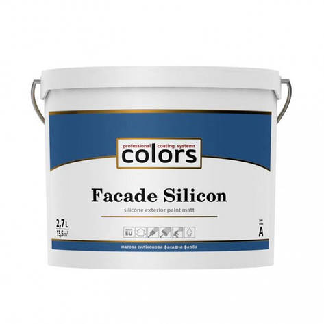 Силіконова фасадна фарба Colors facade Silicon 2,7л, 9 л, фото 2